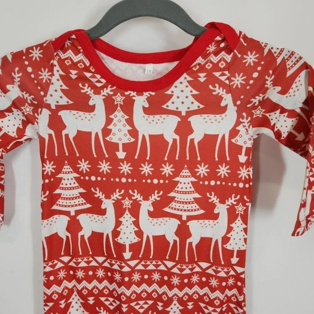 New‎ Baby Christmas Pajama One Piece Size 18 months